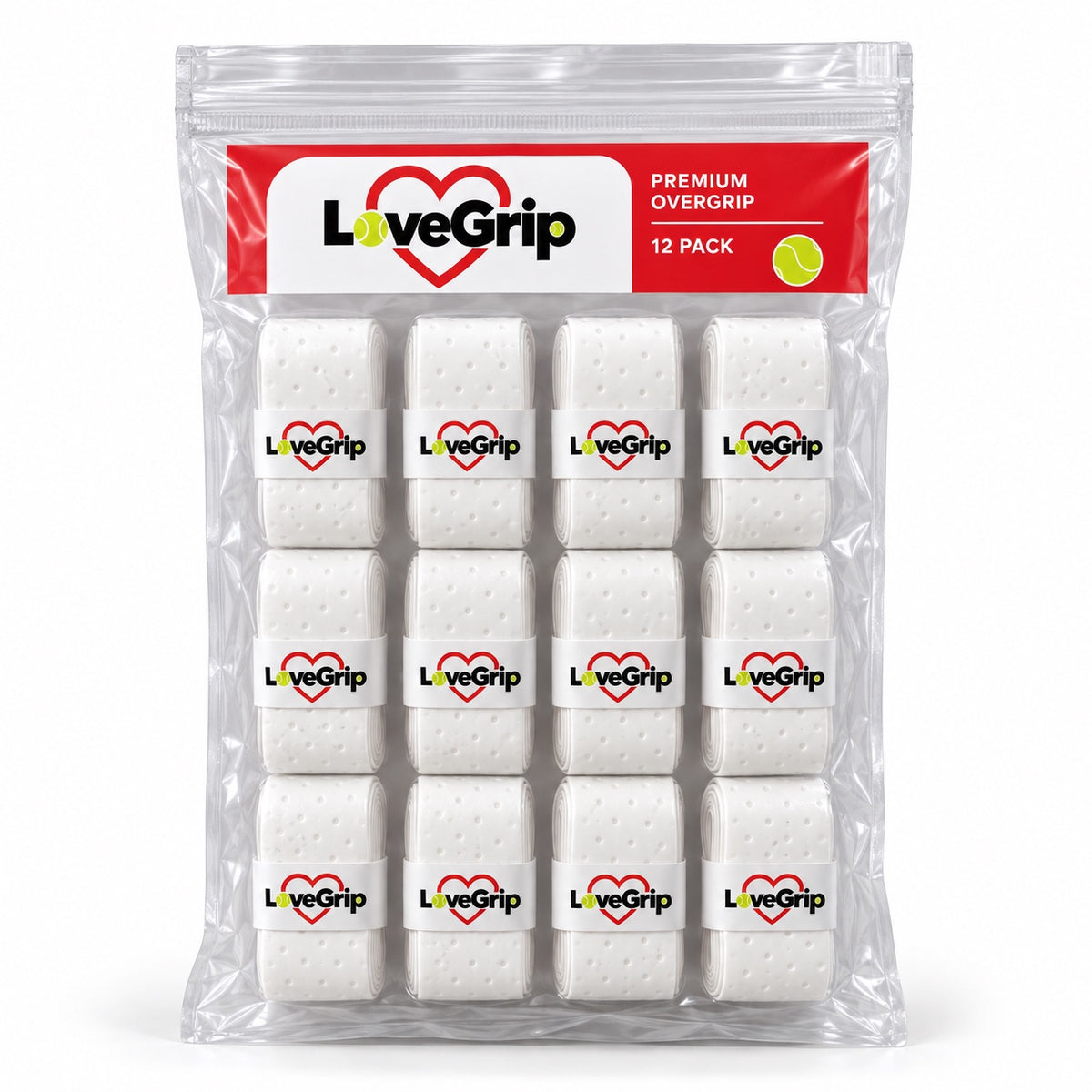 Overgrip LoveGrip 12 Pack bianco