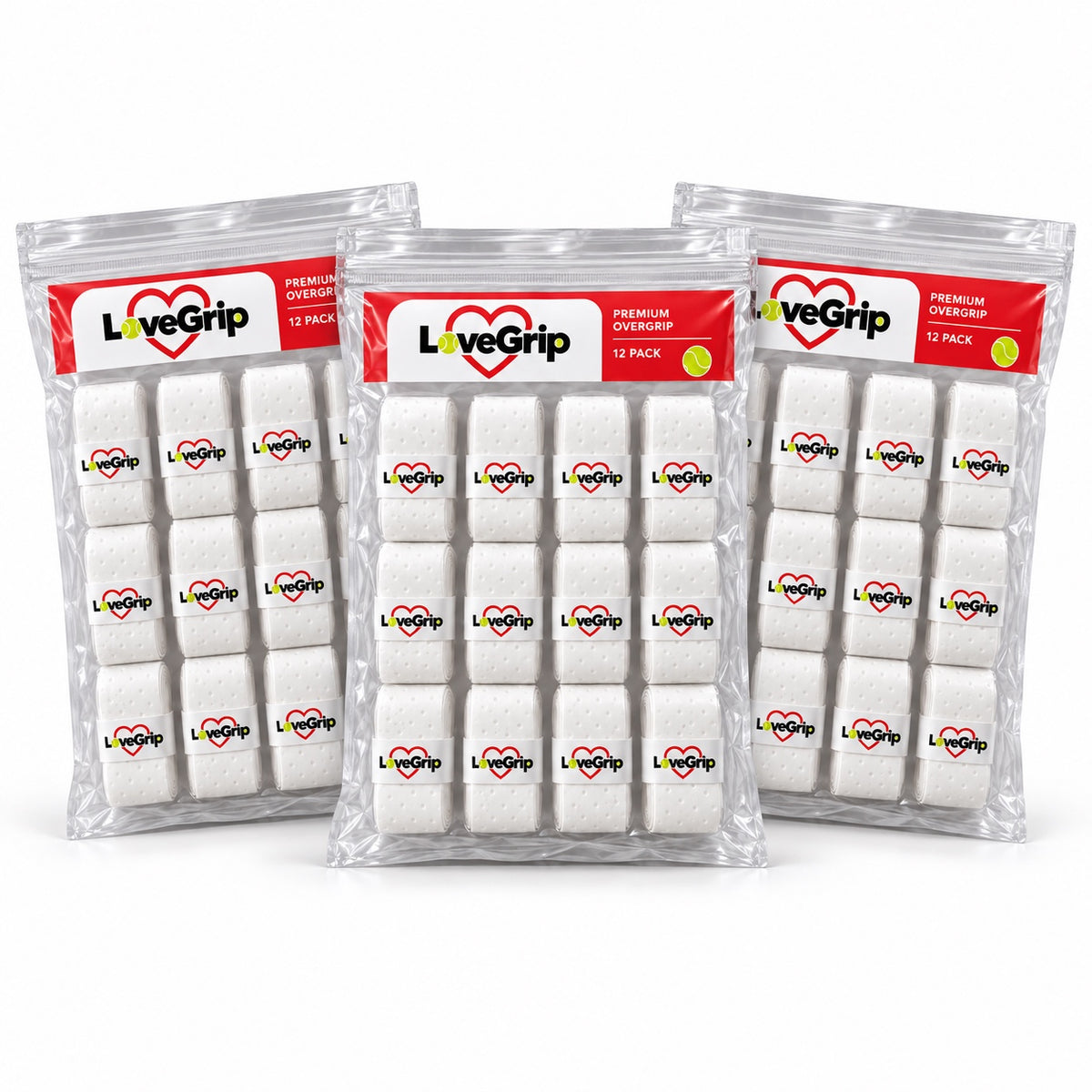Overgrip LoveGrip 36 Pack: tre confezioni da 12
